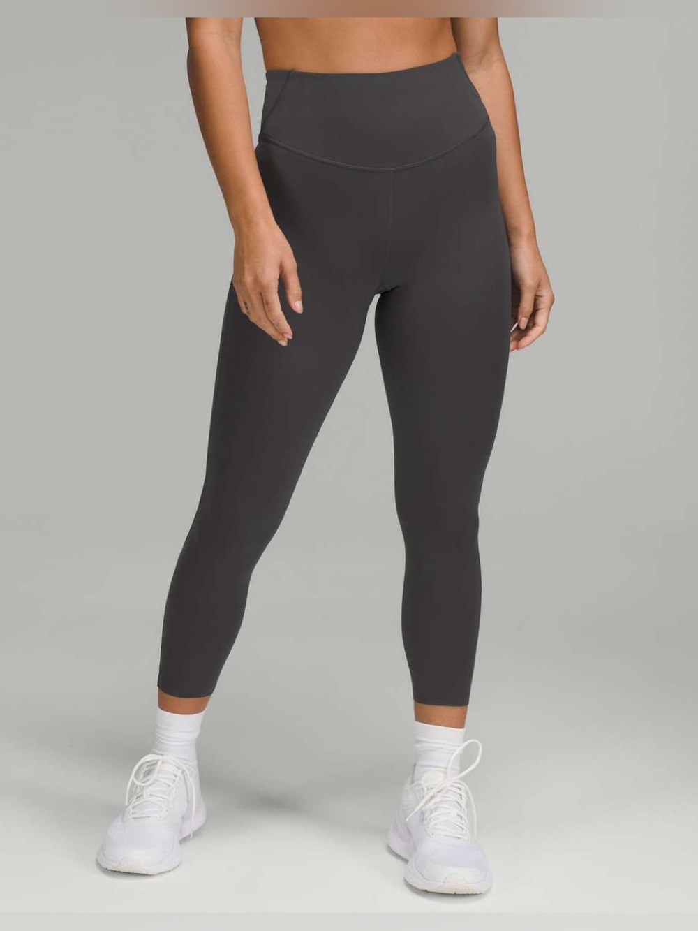 Lululemon Base Pace High-Rise Crop 23" size 8 dark gray